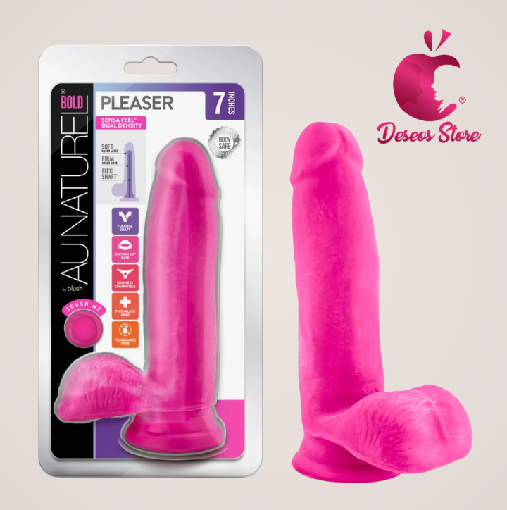 Au Naturel - Bold - Pleaser - Dildo de7" pulgadas - Rosa