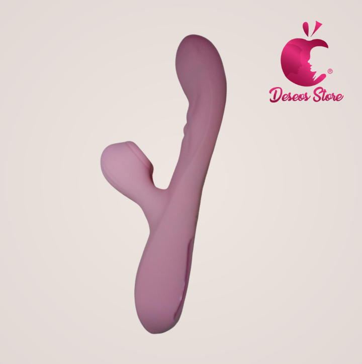 Vibrador con succionador largo