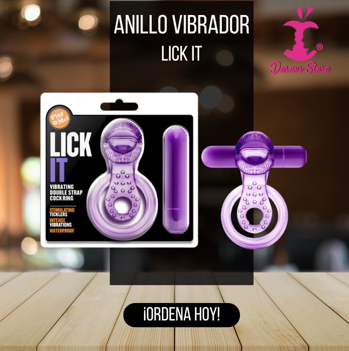 Anillo Vibrador Lick It (pilas)